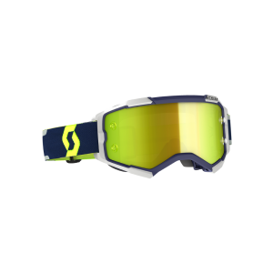 Scott Fury motorcykelbriller (spejlet | blå / grå / gul)