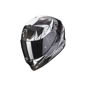 Scorpion Exo-1400 Air Carbon Aranea Fullface hjelm (carbon / sort / hvid)
