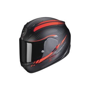Scorpion Exo-390 Sting Fullface-hjelm (mat sort / rød)