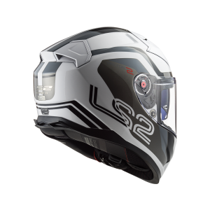 LS2 FF811 Vector II Metric full-face hjelm (hvid / titanium / sølv)