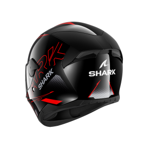 Shark D-Skwal 2 Cadium Fullface-hjelm (sort / grå / rød)