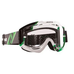 Jopa Venom 2 Graphic motorcykelbriller (sort / grøn / hvid)