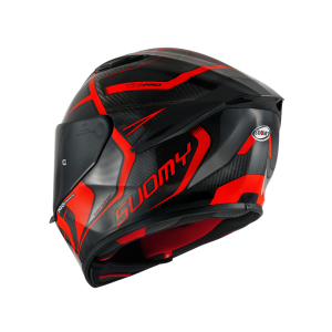 Suomy TX-Pro Carbon Advance full-face-hjelm (sort / carbon / rød)