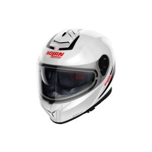 Nolan N80-8 Staple N-Com full-face hjelm (hvid / rød)