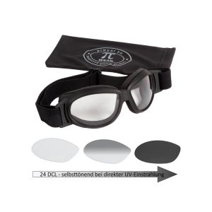 PiWear Black Hills 24 DCL Motorcykelbriller (selvtyndende | sort)