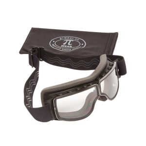 PiWear Nevada CL motorcykelbriller (gennemsigtig | sort)