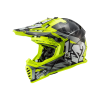 LS2 MX437 Fast Evo Crusher Motocross-hjelm til børn