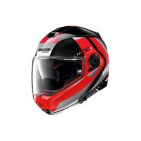 Nolan N100-5 Hilltop N-Com N-Com flip-up hjelm (rød)
