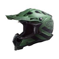 LS2 MX700 Subverter Cargo Motocross hjelm (mat grøn / sort)