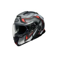 Shoei Neotec-Ii Respect TC-5 flip-up hjelm (sort / grå / rød)