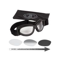 PiWear Black Hills 24 DCL Motorcykelbriller (selvtyndende | sort)
